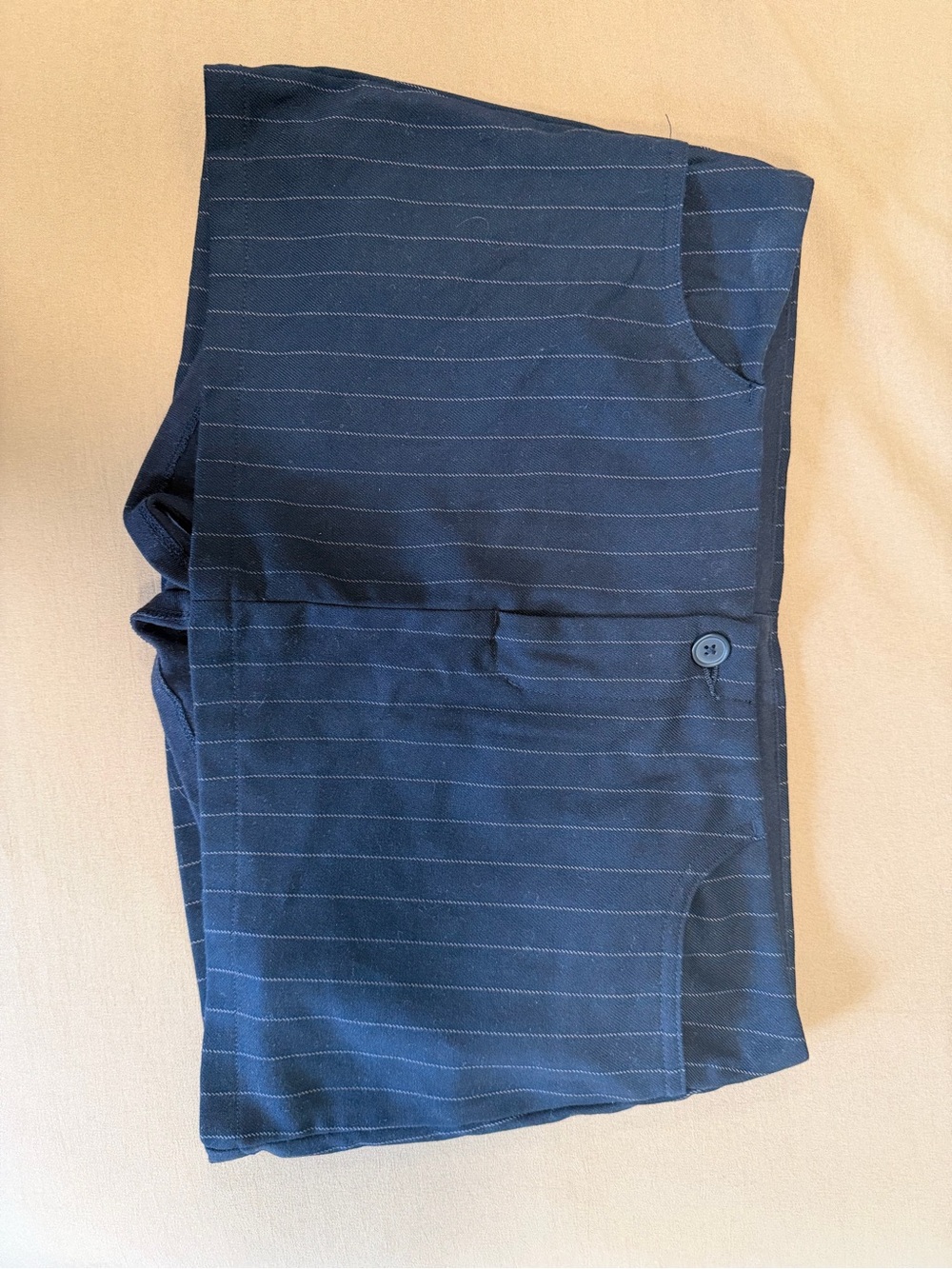 Brandy Melville Navy Pinstripe Mini Skirt
